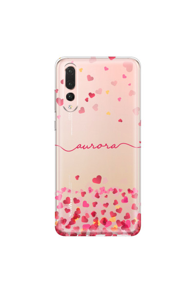 HUAWEI - P20 Pro - Soft Clear Case - Scattered Hearts