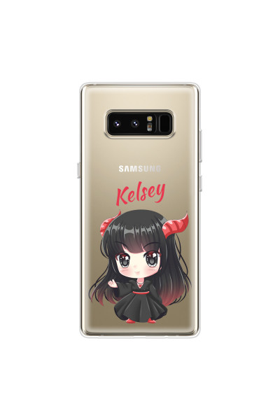 SAMSUNG - Galaxy Note 8 - Soft Clear Case - Chibi Kelsey
