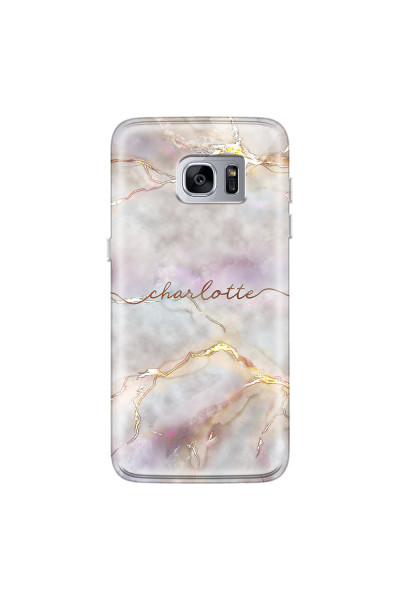 SAMSUNG - Galaxy S7 Edge - Soft Clear Case - Marble Rootage