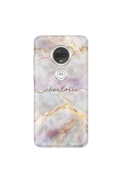 MOTOROLA by LENOVO - Moto G7 - Soft Clear Case - Marble Rootage
