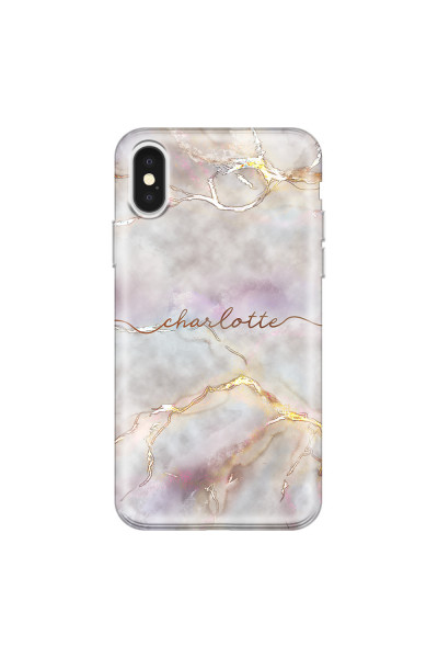 APPLE - iPhone X - Soft Clear Case - Marble Rootage