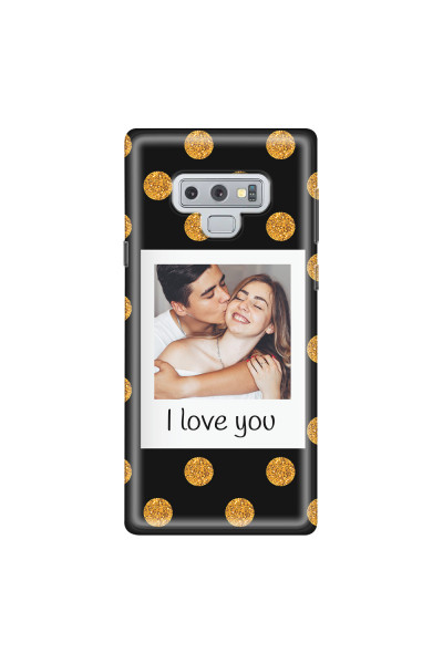 SAMSUNG - Galaxy Note 9 - Soft Clear Case - Single Love Dots Photo