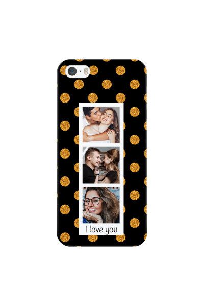 APPLE - iPhone 5S - 3D Snap Case - Triple Love Dots Photo