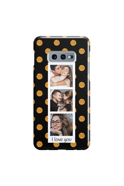 SAMSUNG - Galaxy S10e - 3D Snap Case - Triple Love Dots Photo