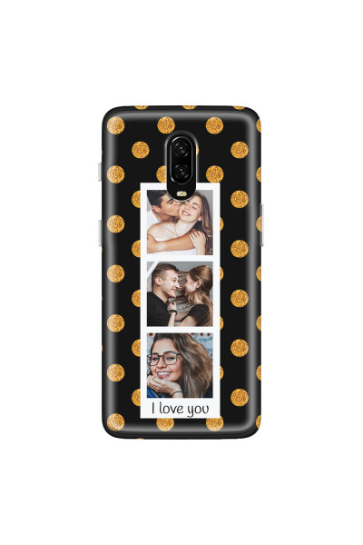 ONEPLUS - OnePlus 6T - Soft Clear Case - Triple Love Dots Photo