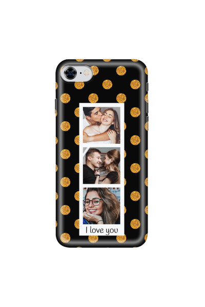 APPLE - iPhone 8 - Soft Clear Case - Triple Love Dots Photo
