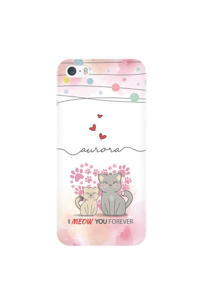 APPLE - iPhone 5S - 3D Snap Case - I Meow You Forever