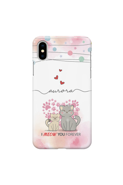 APPLE - iPhone XS Max - 3D Snap Case - I Meow You Forever