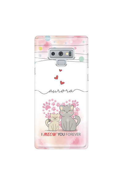 SAMSUNG - Galaxy Note 9 - Soft Clear Case - I Meow You Forever