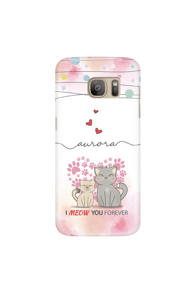 SAMSUNG - Galaxy S7 - 3D Snap Case - I Meow You Forever