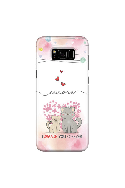 SAMSUNG - Galaxy S8 Plus - 3D Snap Case - I Meow You Forever