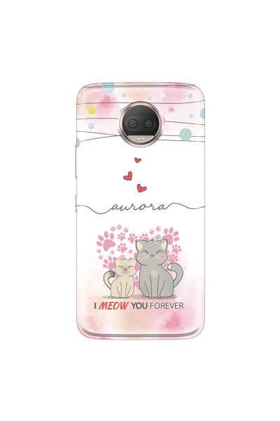 MOTOROLA by LENOVO - Moto G5s Plus - Soft Clear Case - I Meow You Forever