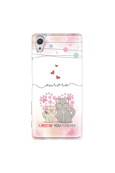 SONY - Sony XA1 - Soft Clear Case - I Meow You Forever