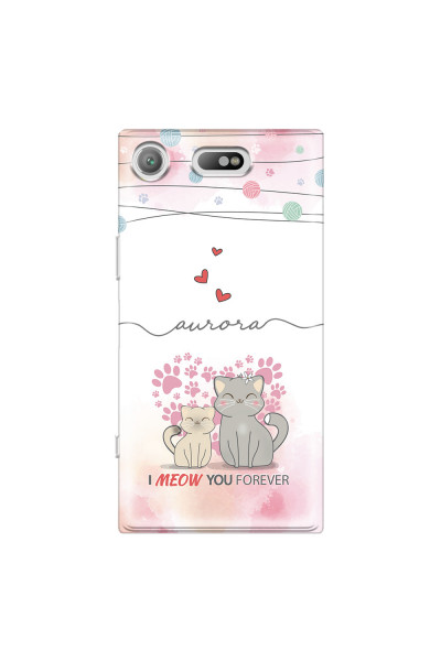 SONY - Sony XZ1 Compact - Soft Clear Case - I Meow You Forever