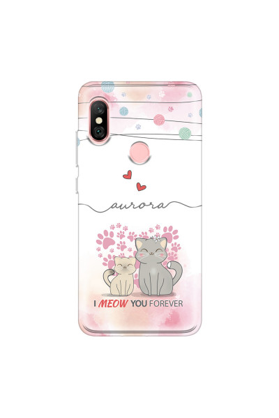 XIAOMI - Redmi Note 6 Pro - Soft Clear Case - I Meow You Forever