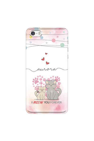 APPLE - iPhone 5S - Soft Clear Case - I Meow You Forever