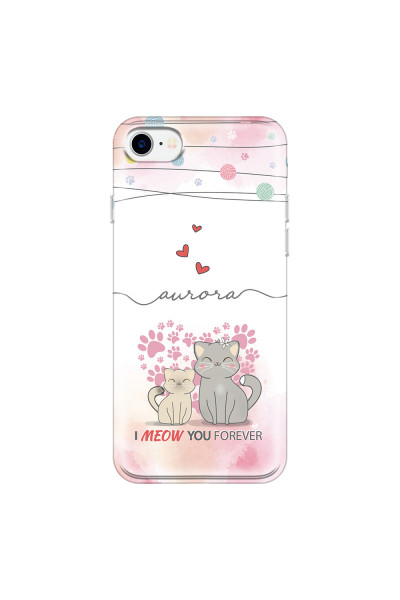 APPLE - iPhone 7 - Soft Clear Case - I Meow You Forever