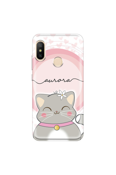 XIAOMI - Mi A2 Lite - Soft Clear Case - Kitten Handwritten