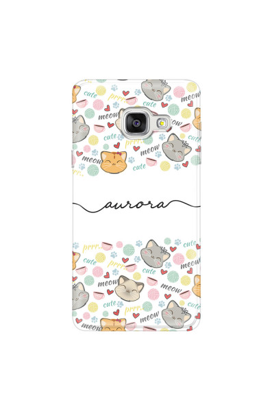 SAMSUNG - Galaxy A5 2017 - Soft Clear Case - Cute Kitten Pattern