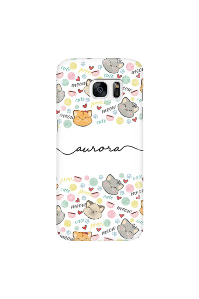 SAMSUNG - Galaxy S7 Edge - 3D Snap Case - Cute Kitten Pattern