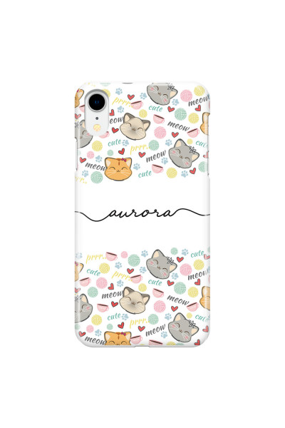 APPLE - iPhone XR - 3D Snap Case - Cute Kitten Pattern