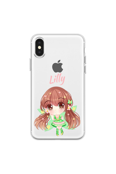 APPLE - iPhone X - Soft Clear Case - Chibi Lilly