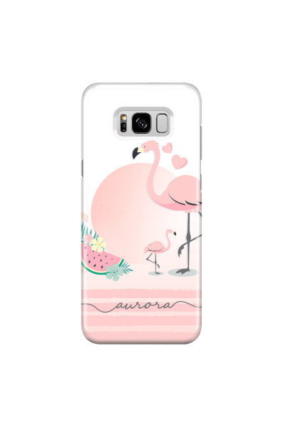 SAMSUNG - Galaxy S8 - 3D Snap Case - Flamingo Vibes Handwritten
