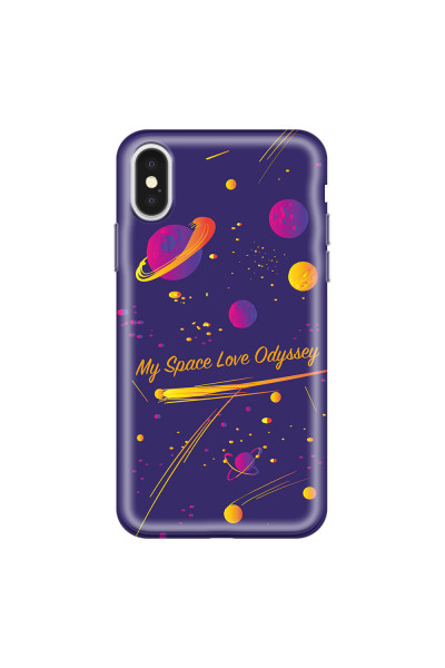 APPLE - iPhone X - Soft Clear Case - Love Space Odyssey