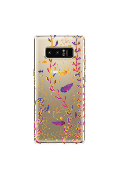 SAMSUNG - Galaxy Note 8 - Soft Clear Case - Clear Underwater World