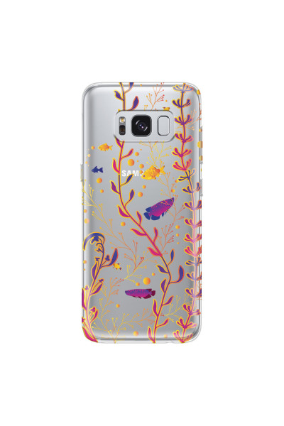 SAMSUNG - Galaxy S8 Plus - Soft Clear Case - Clear Underwater World