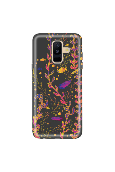 SAMSUNG - Galaxy A6 Plus - Soft Clear Case - Midnight Aquarium