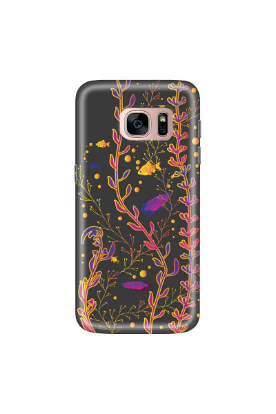 SAMSUNG - Galaxy S7 - Soft Clear Case - Midnight Aquarium