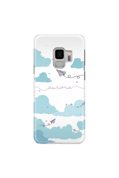 SAMSUNG - Galaxy S9 - 3D Snap Case - Up in the Clouds Purple