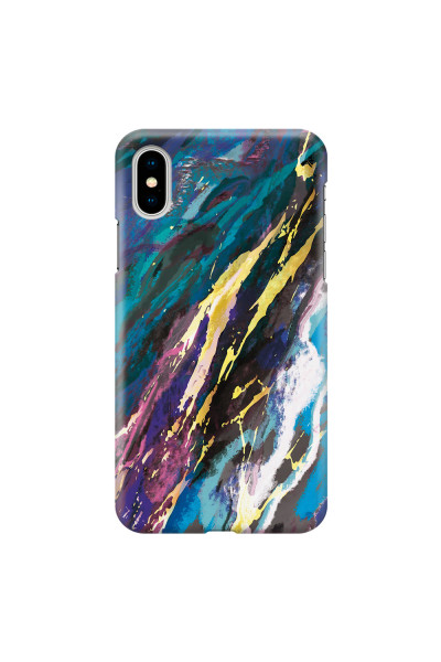 APPLE - iPhone X - 3D Snap Case - Marble Bahama Blue