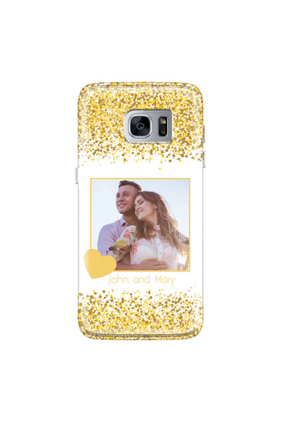 SAMSUNG - Galaxy S7 Edge - Soft Clear Case - Gold Memories