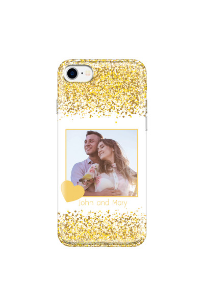 APPLE - iPhone 7 - Soft Clear Case - Gold Memories
