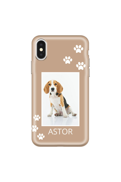 APPLE - iPhone X - Soft Clear Case - Puppy