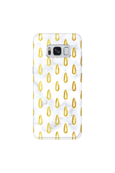 SAMSUNG - Galaxy S8 Plus - Soft Clear Case - Marble Drops