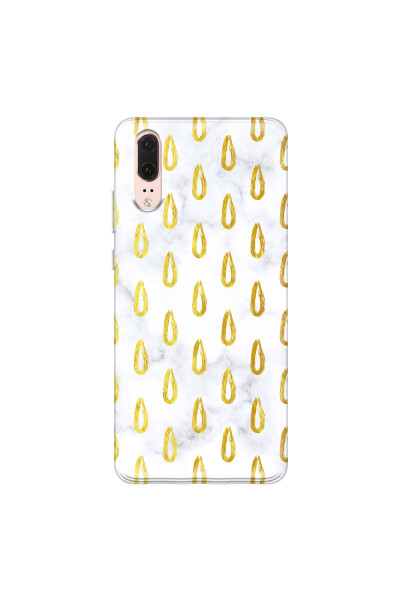 HUAWEI - P20 - Soft Clear Case - Marble Drops