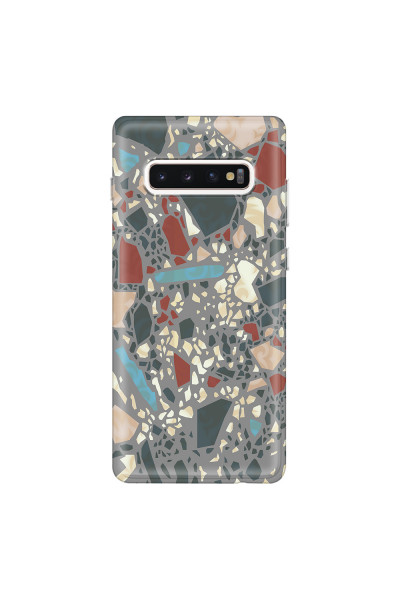 SAMSUNG - Galaxy S10 Plus - Soft Clear Case - Terrazzo Design X
