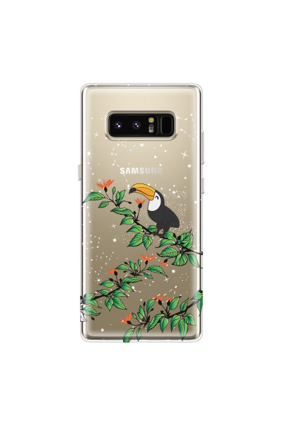 SAMSUNG - Galaxy Note 8 - Soft Clear Case - Me, The Stars And Toucan