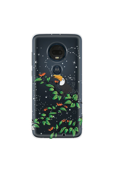 MOTOROLA by LENOVO - Moto G7 Plus - Soft Clear Case - Me, The Stars And Toucan