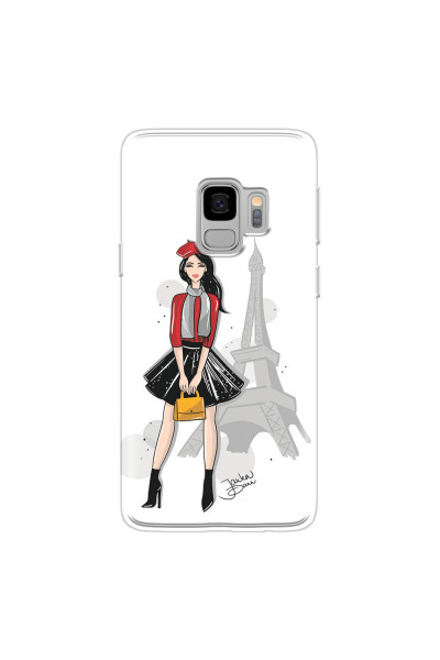 SAMSUNG - Galaxy S9 - Soft Clear Case - Paris With Love