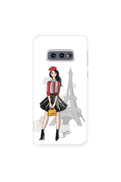 SAMSUNG - Galaxy S10e - Soft Clear Case - Paris With Love