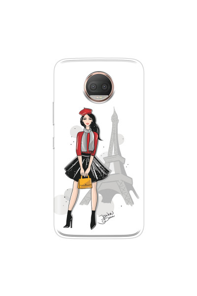 MOTOROLA by LENOVO - Moto G5s Plus - Soft Clear Case - Paris With Love