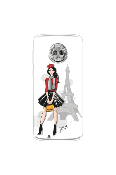MOTOROLA by LENOVO - Moto G6 - Soft Clear Case - Paris With Love