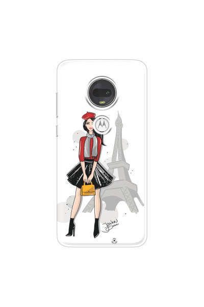 MOTOROLA by LENOVO - Moto G7 - Soft Clear Case - Paris With Love