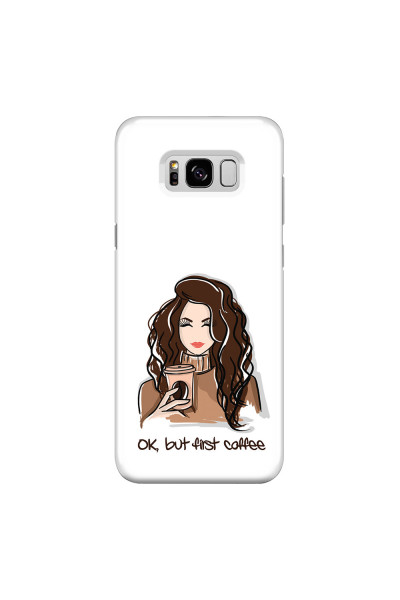 SAMSUNG - Galaxy S8 - 3D Snap Case - But First Coffee