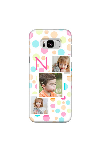 SAMSUNG - Galaxy S8 - 3D Snap Case - Cute Dots Initial