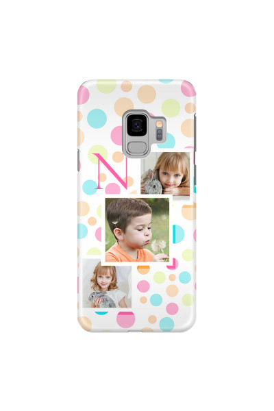 SAMSUNG - Galaxy S9 - 3D Snap Case - Cute Dots Initial